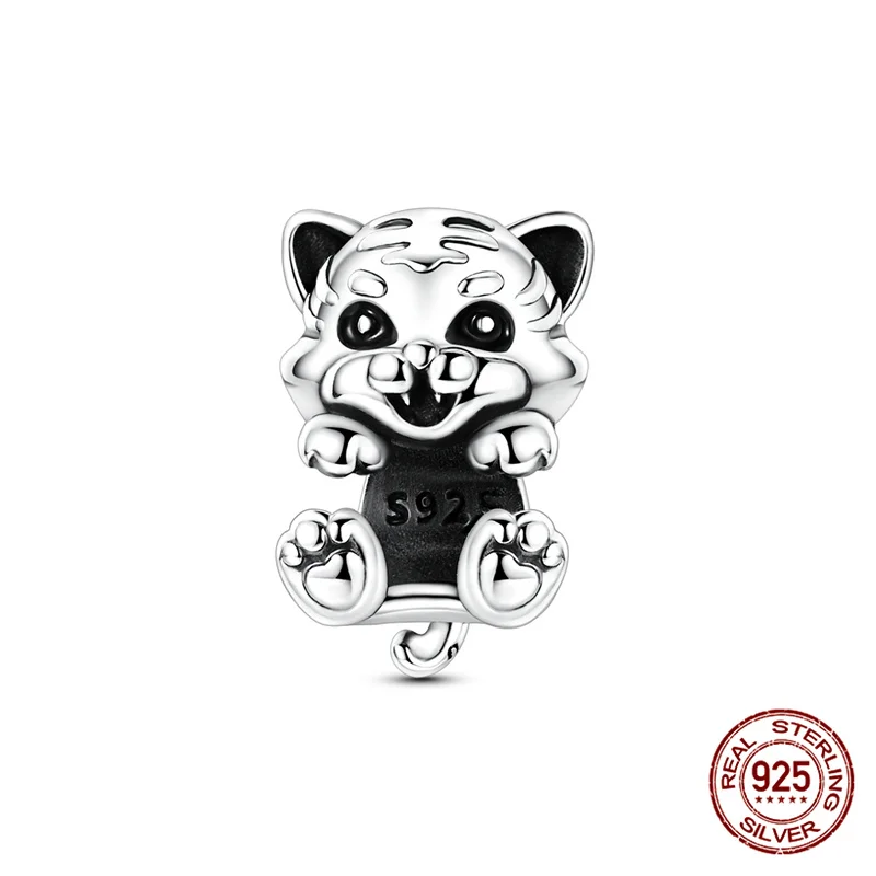 

Fit Original Pand Bracelet Happy Little Tiger Charms Beaded DIY Jewelry Making Women's Gifts 100% 925 Silver Certified 2026 New