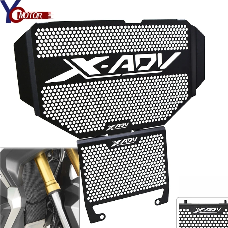 FOR HONDA XADV X-ADV 750 2017-2020 2019 CNC Water Tank Protector Motorcycle Radiator Guard Grille Guard Cover With XADV LOGO