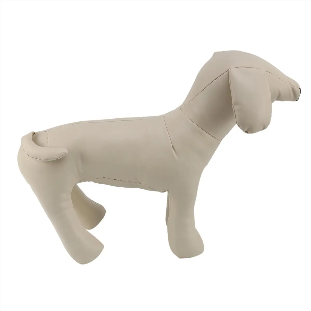 Leather Dog Mannequins Standing Position Dog Models Toys Pet Animal Shop Display Mannequin White M-A51M