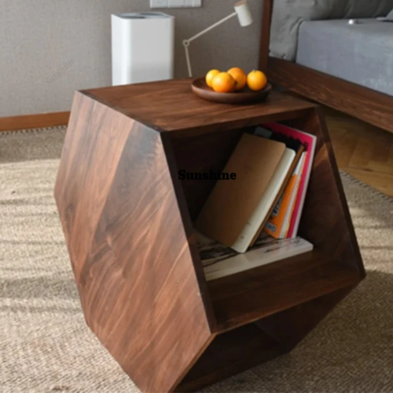 

Wood Decoration Coffee Table Luxury Modern Living Room Designer Storage Side Table Writing Mesa Auxiliar Lounge Suite Furniture
