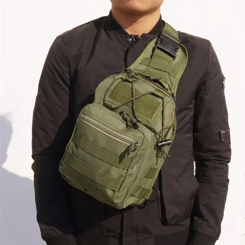 

Outdoor Hiking Cycling Sports Chest Bag Waterproof Single Shoulder Diagonal Travle Phone Wallet Bag Military Tactical Pouch
