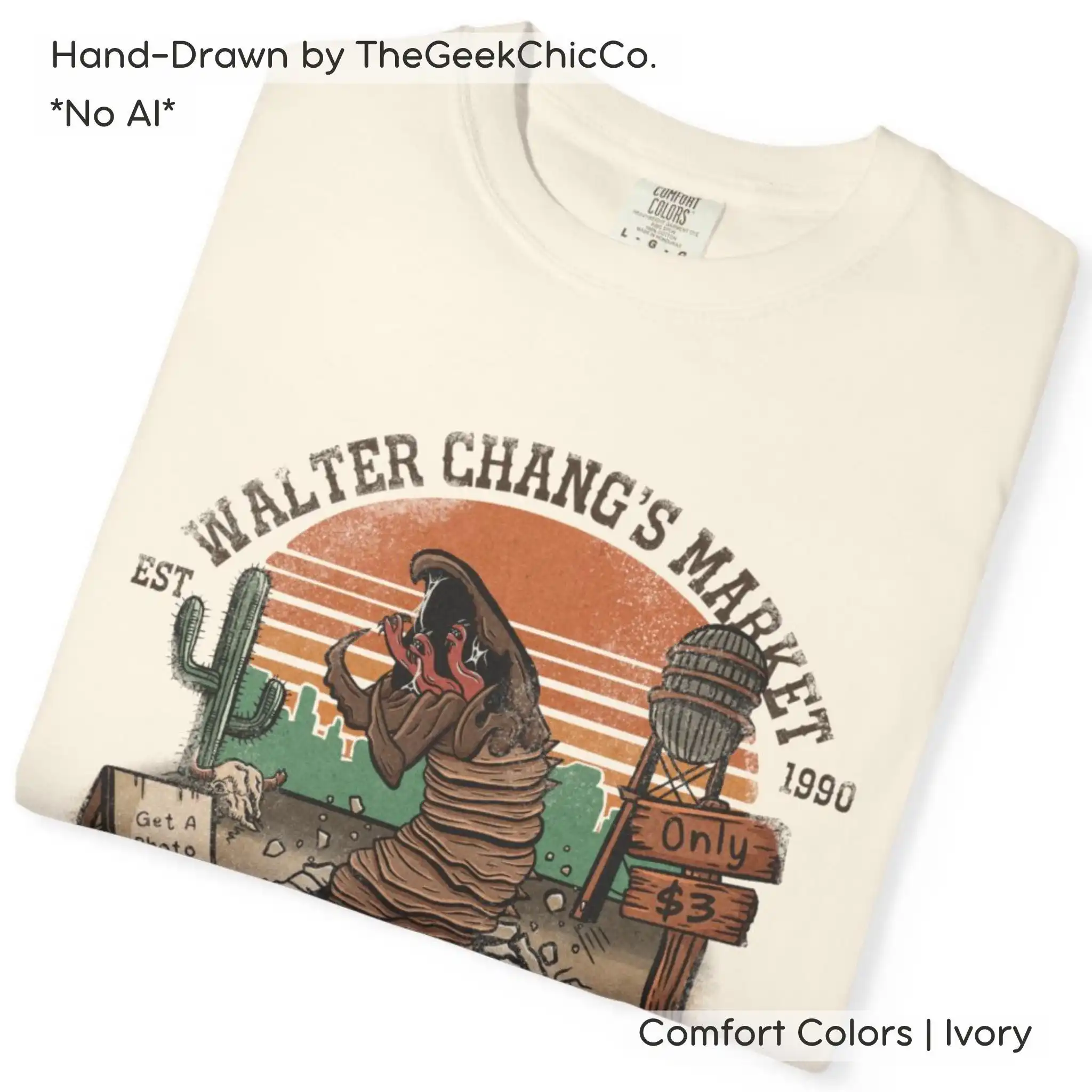 Walter Chang's Market Graboid T-Shirt: 90s Tremors Movie Tee