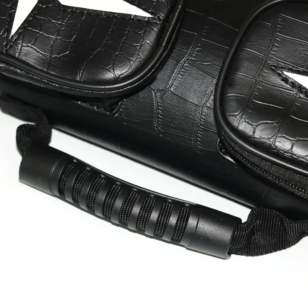 

Новый дизайн, черный цвет, искусственная кожа, бильярд, 2x2, 4 отверстия, жесткий бильярдный кий, бильярдная палка, сумка для переноски, сумка для бильярда