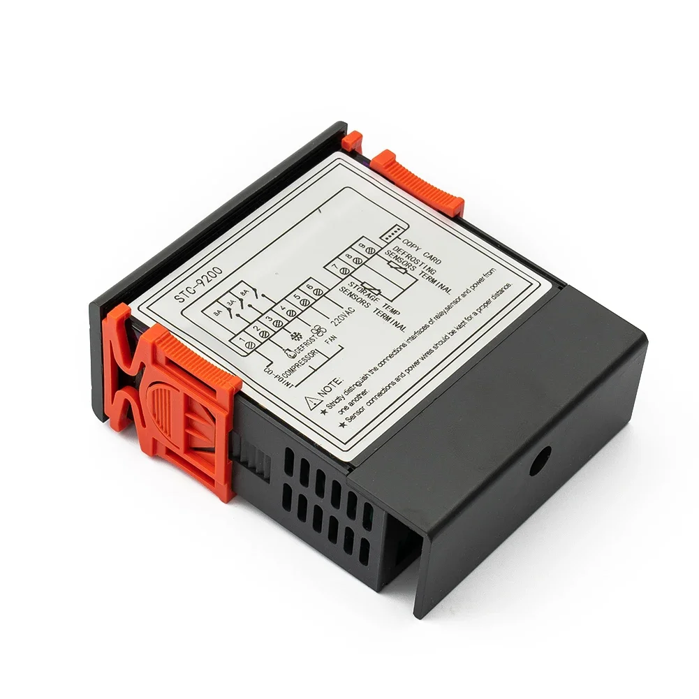 

Hot Sale Test Temperature Controller Tool Digital Gray Indoor STC-9200 Included Defrosting Two Sensors 8A/220VAC