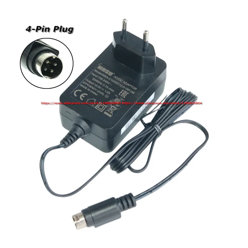 EU Plug MOSO MSA-C1500IC12.0-18P-DE 12V 1.5A 18W 4-PIN MSA-C1500IC12.0-18P-US AC Adapter For Hikvision DVR Power Supply Charger