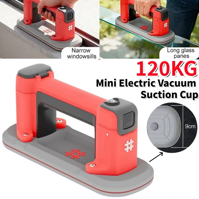 Mini Intelligent Electric Vacuum Suction Cup 120KG Load Heavy Duty Granite Tile Glass Lifter For Granite Tile Glass