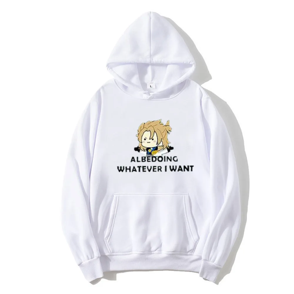 Winter Women Hoodie Sweats Loose Fit Cartoon Pattern Pullover Fleece Lined Casual Long Sleeve Comfortable Streetwear