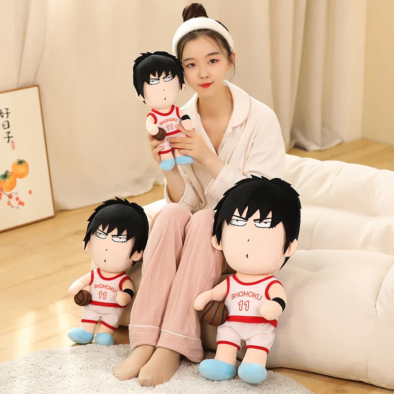 Cute SLAM DUNK Plush Toy Sakuragi Hanamichi Doll Kaede Rukawa Plushies Home Decor Throw Pillow Birthday Gifts For Fans Boyfriend