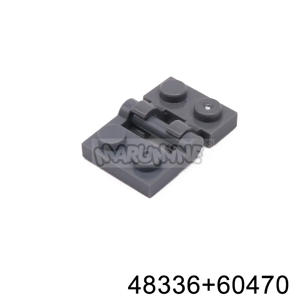 MARUMINE MOC Blocks Changeover Catch 60 Stück drehbare Bausteine, Scharnierplatte, kompatibel mit 2429 44301 60478 63868 48336