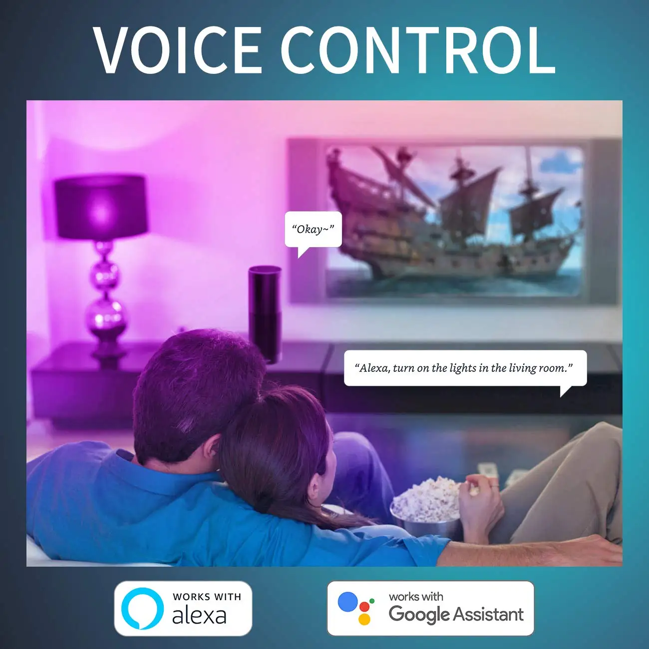 Smart Dimmable RGB LED Bulb E27 WiFi Bluetooth for Alexa Google Home with Tuya App Voice Control 100-265V 2700-6500K LED Lamp