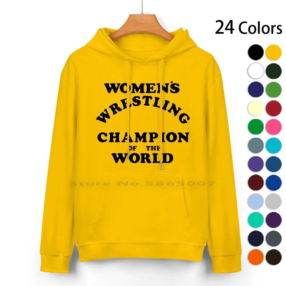 Women's Wrestling Of The World ( And Still ) Pure Cotton Hoodie Sweater 24 Colors Andy Kaufman Womens Wrestling Comedian 70s