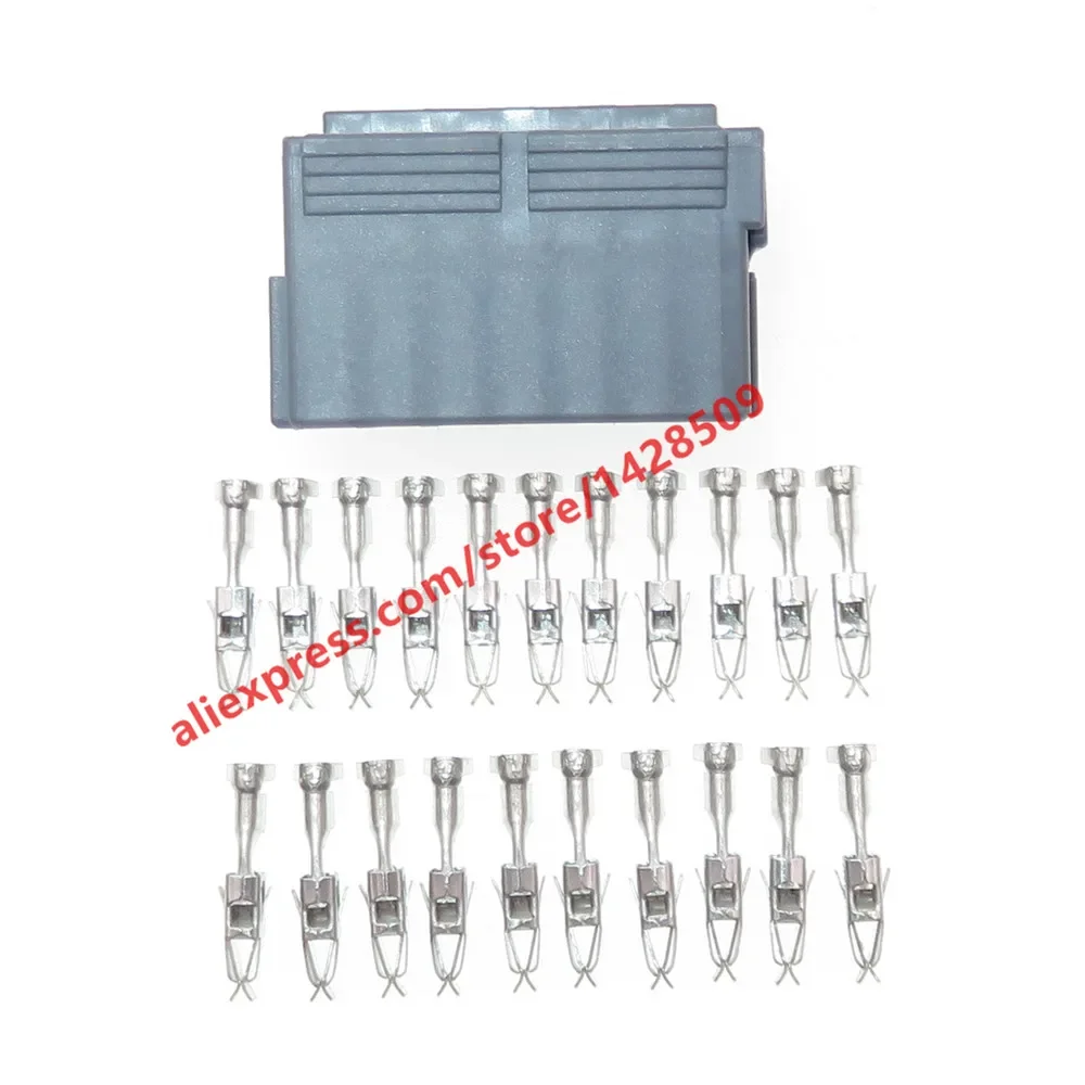 1 Set 21 Pin Grey Auto Power Amplifier Unsealed Socket Car Accessories 1-967625-2 Automobile Plug 967635-1