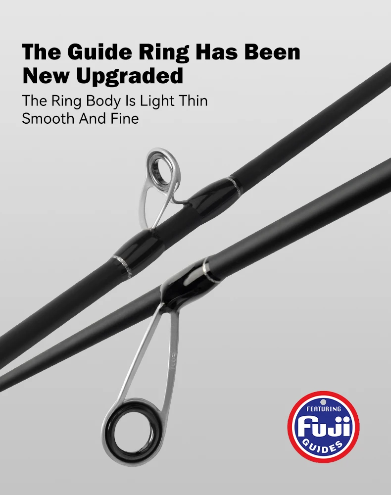 LEYDUN Black Creek Angelrute Spinning Casting 1,5/1,68/1,8 m Reisestange 2-teilige Baitcasting Ultraleichte Kohlefaser-Rutenstange – Detail 3