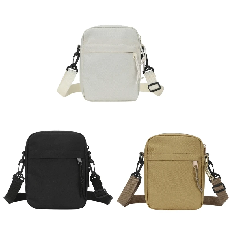 

Women Man Crossbody Bag Solid Color Shoulder Bag Unisex Fashionable Phone Bag