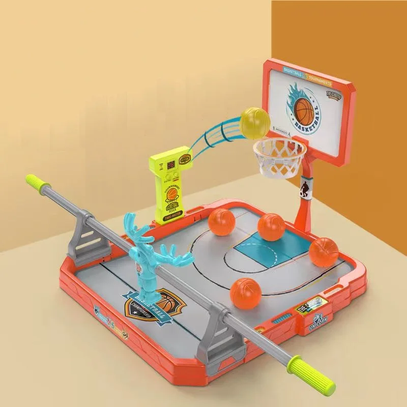 Mini tragbare Kunststoff Finger Basketball Shooting Hoop Party Tor Spiel Indoor Handheld Slam Dunk Tischplatte Sport Set Spielzeug für Kinder