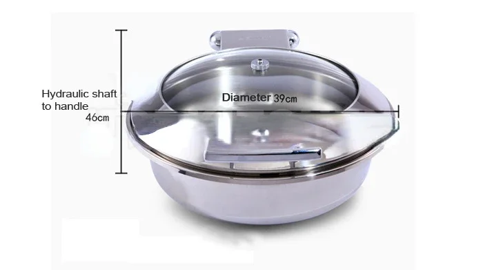 Commercial restaurant induction food warmer/chafing dish catering food warmer infrared food warmer with 2 infrared lamps