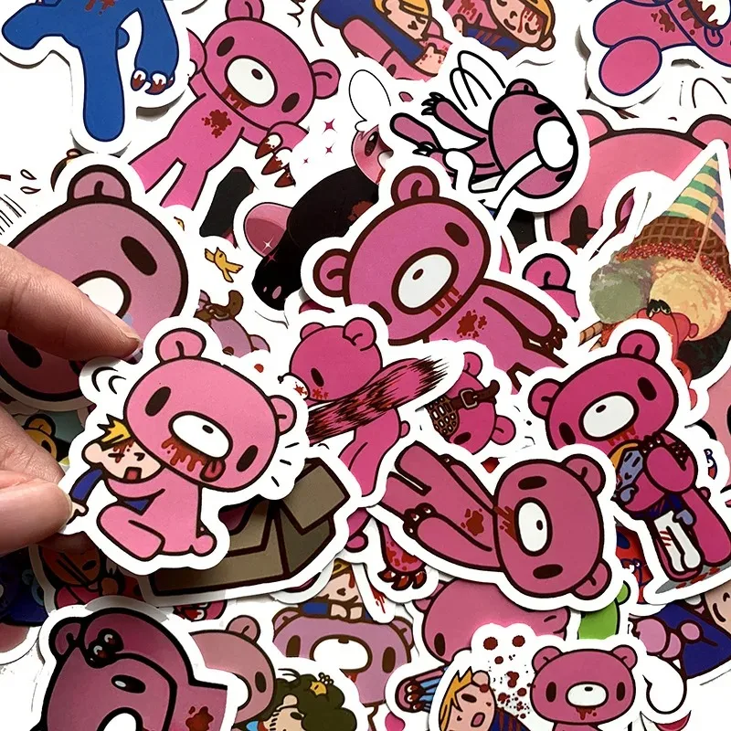 50PCS Cute Angry Bears Graffiti Stickers Exquisite Fashion Sticker for Phone Computer Notebook Stationery DIY Toys Secret
