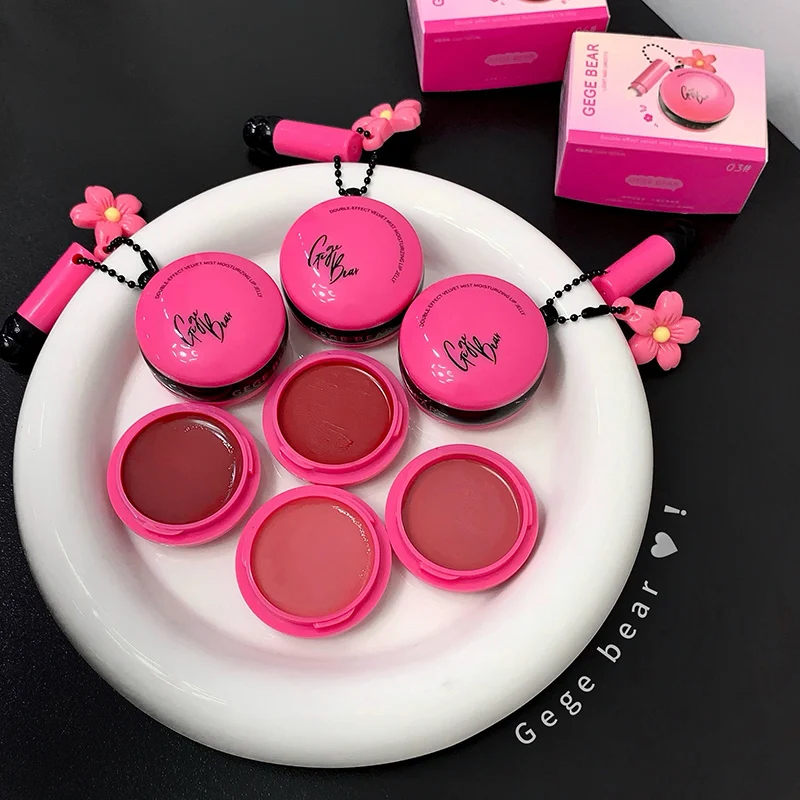 Double Effect Lip Gloss Frozen Makeup Stick Velvet Mist Lip Balm Moisturizing Lips Whitening Lip Foundation With Silicone Brush