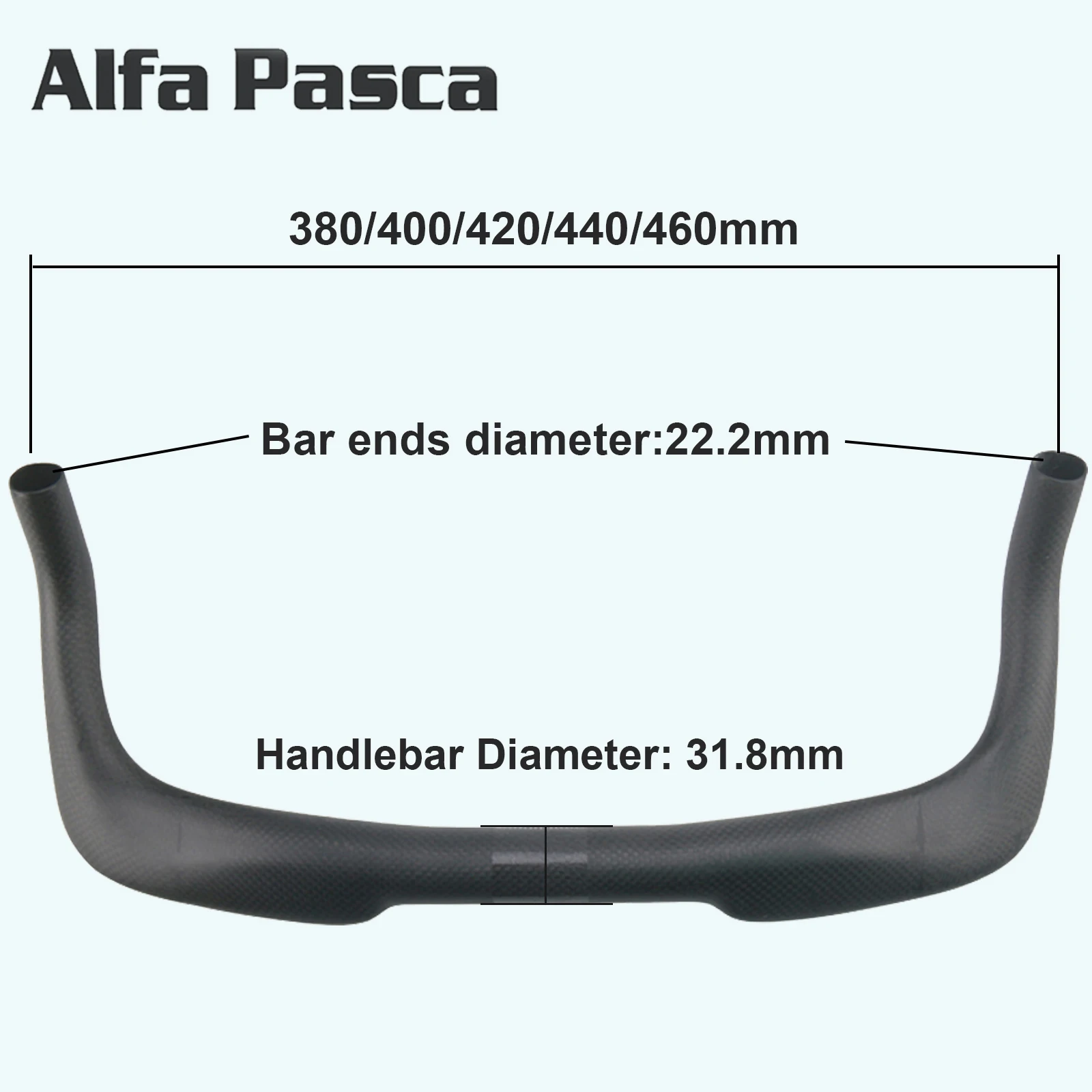Carbon Handlebar with No Logo for Bike 31.8 Black Triathlon Handlebar Aero Bar 3K Road Bicycle Rest Handlebars