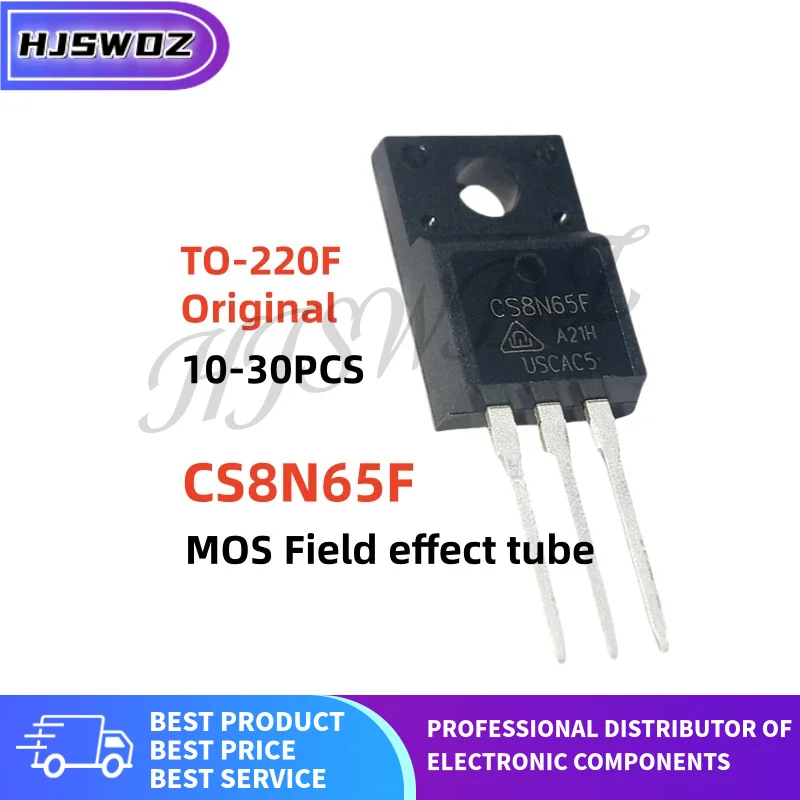 10-30PCS Original Imported CS8N65F 8N65 650V 8A TO-220F N-Channel MOS Field-Effect tube
