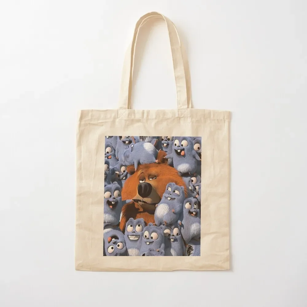 

Happy Lemmings Tabodi and Grizzy Tote Bag Canvas bag large size bags Tote Bag