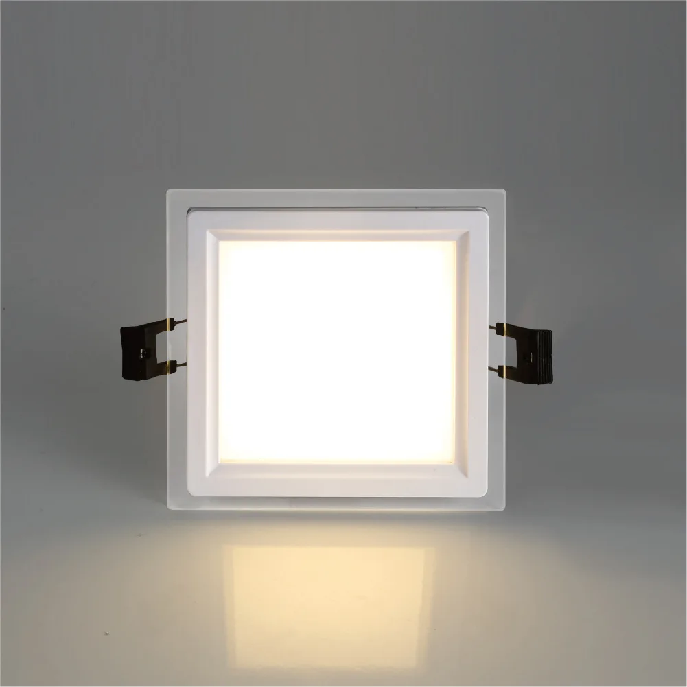 LED Down Lights Acrylic Ceiling lamp Colors Changeable 6W220V230V240V Spotlight Recessed Round Square Panel Light Anti-Glare