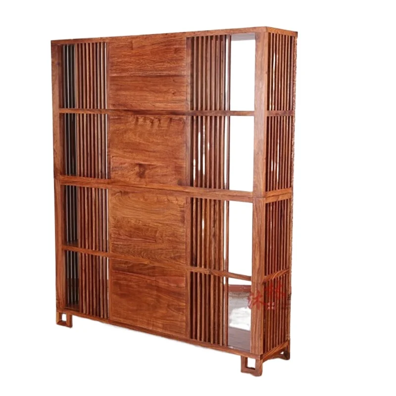 

Mahogany bookcase bookshelf rosewood hedgehog red sandalwood new Chinese book bogu cabinet, display cabinet storage display
