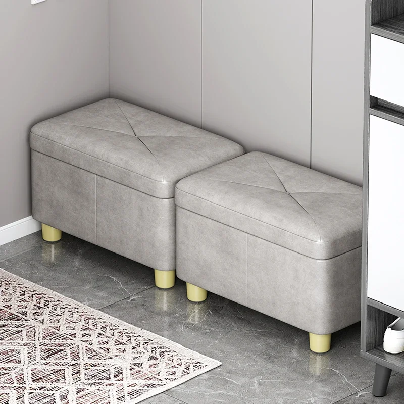 

Fitting Room Living Room Storage Stool Leg Supporter Shoe Bench Home Furniture Simple Storage Stool Modern Tabouret De Stockage