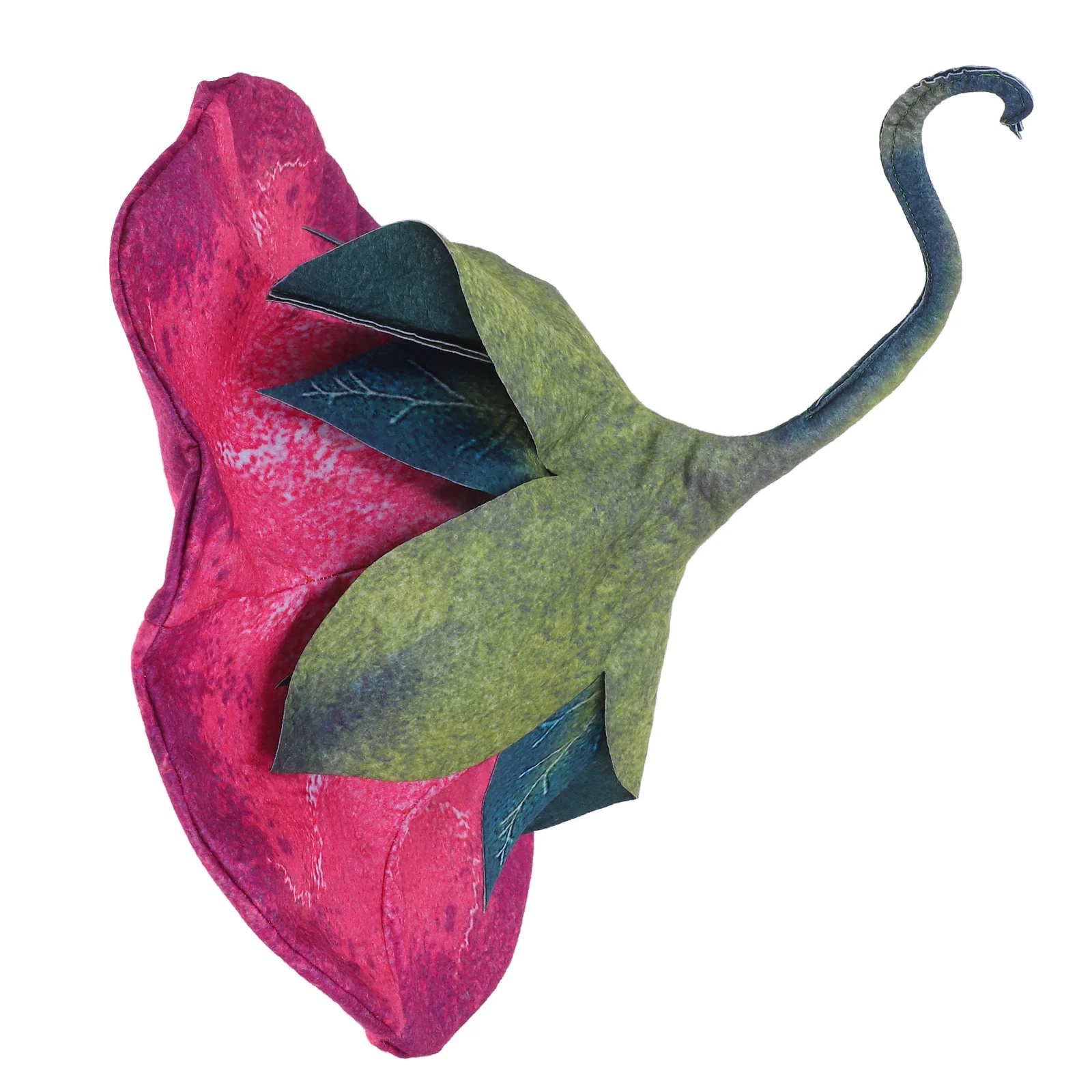 

Wicked Witch Hat Vintage Garden Style Polyester Halloween Party Supplies Women Trumpet Flower Design Lightweight Comfort Stage