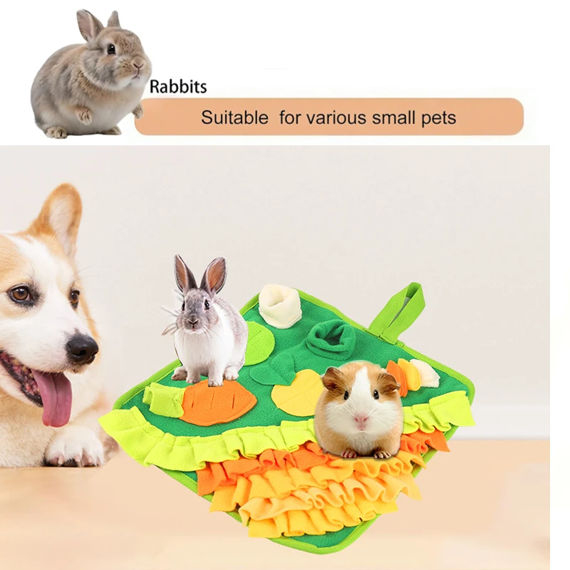 Rabbits Foraging Mat Snuffle Mat for Small Animals Rabbit To