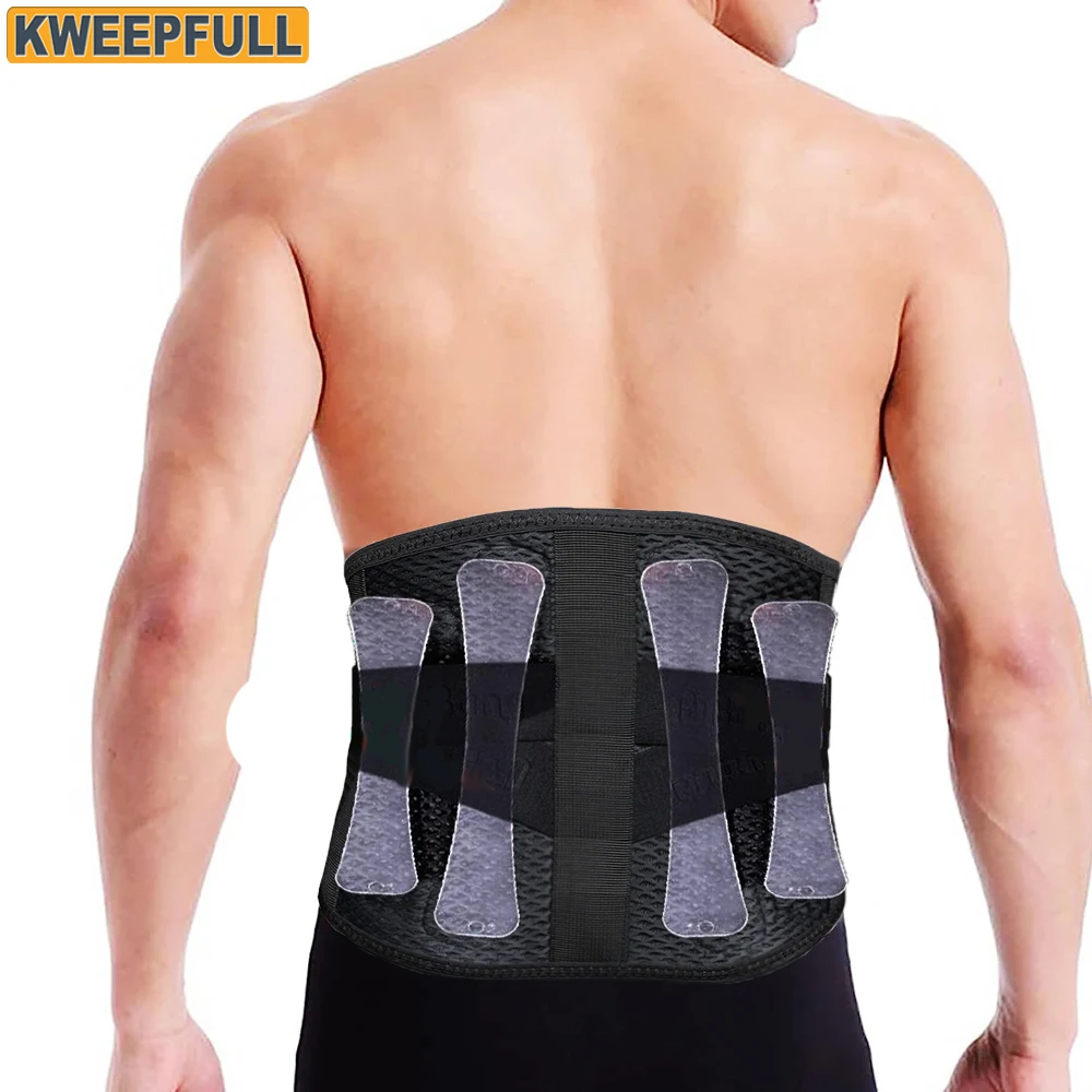 Back Brace Under Clothes Breathable Honeycomb Mesh for Lower Back Pain Relief, Adjustable Straps for Optimal Lower Back Support