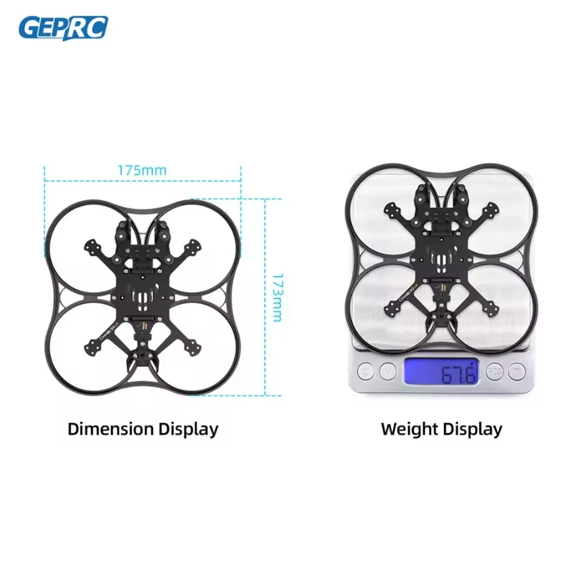 GEPRC GEP-CL30 V2 O3 프레임 키트, Cinelog 30 V2 드론에 적합한 카본 파이버 프레임 DIY RC FPV 쿼드콥터 드론 액세서리 부품