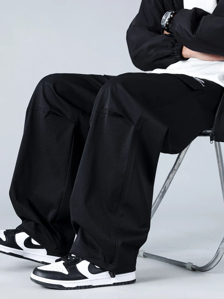 

American Sle Workwear Trousers Men's Outdoor Paratrooper Functional Straight Leg Casual Long Pants Trendy Loose Fit Autumn ...