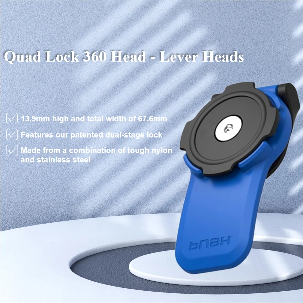 

360° Lever Head Phone Mount for Motorcycle, Car, Bicycle