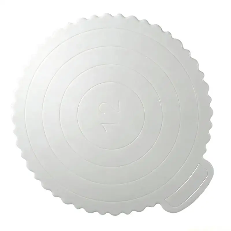 QX2E Set of 5 Nonslip Plastic Cake Stands with Textured Bottom ABS Texture for Firm Cake Positioning During Parties and Event