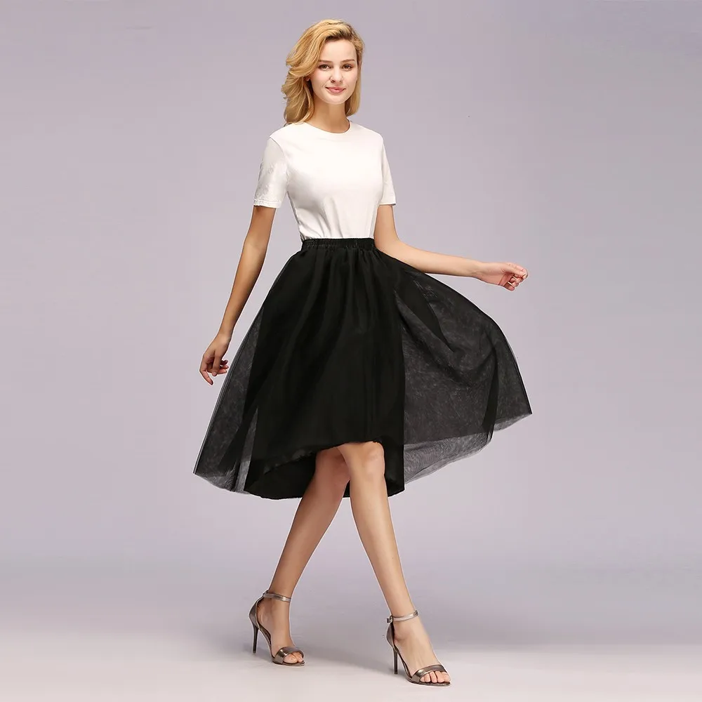 

Woman Tulle Short Petticoat Hoopless Wedding Crinoline Layers Skirt Underskirt Vintage Adult Tutu Rockabilly Bridal Accessories