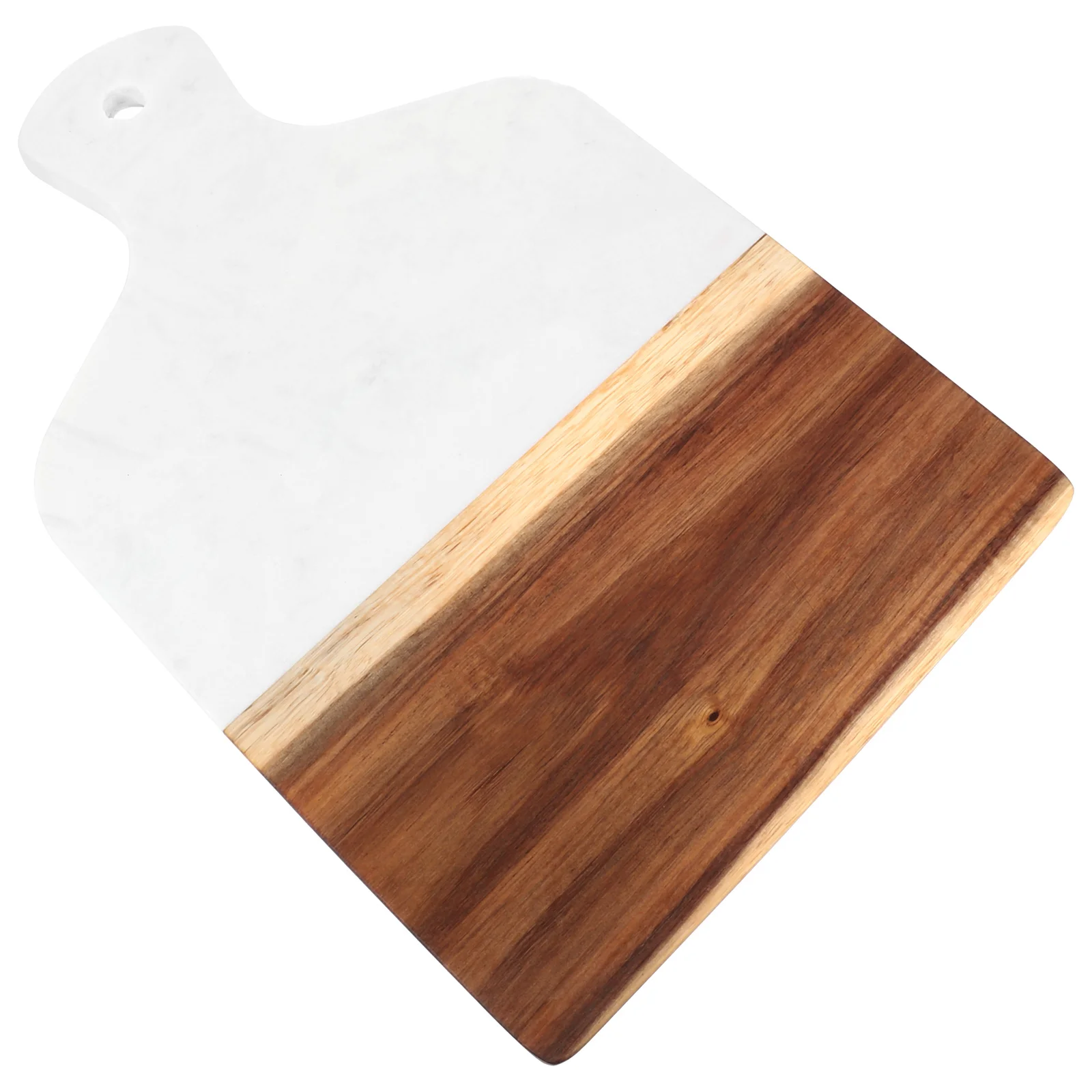 

Marble Acacia Wood Cutting Board for Kitchen Black B Meal Prep Vegetable Fruit Cheese Slicing Home Use