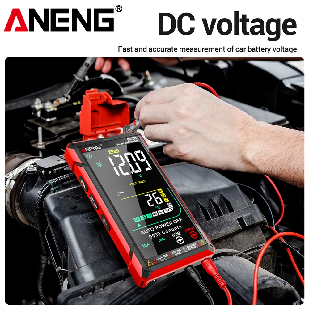 Multimeter NCV Voltage Induction Infrared Laser Tester ANENG 622A/622B Smart Digital AC/DC Voltage Current Capacitor Resistance