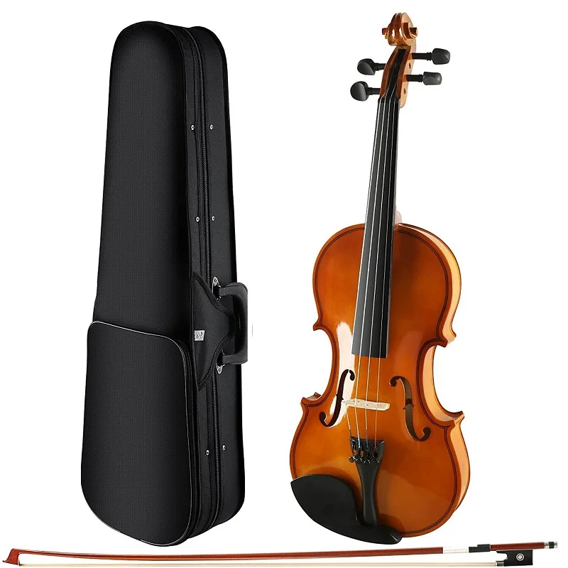 Beginner Violin - Premium 1/2, 1/4, 3/4, 4/4 Violin for Kids Adults Beginners - Ready to Play Student Kids Violin