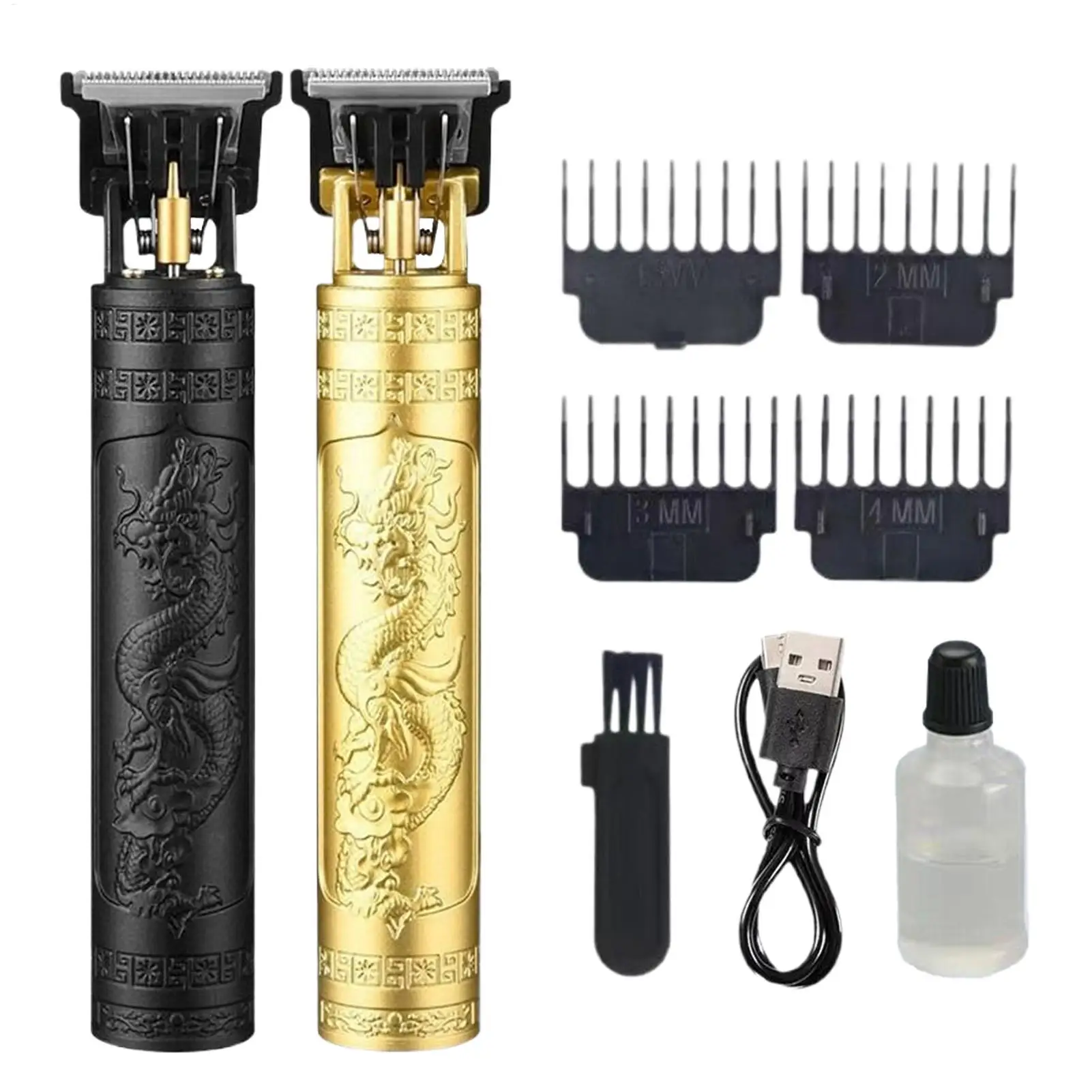 Cortadora de pelo inalámbrica USB, kit de recortadores inalámbricos para el cuidado del cabello, para mantenimiento diario, después de la ducha, viajes, camping, deportes