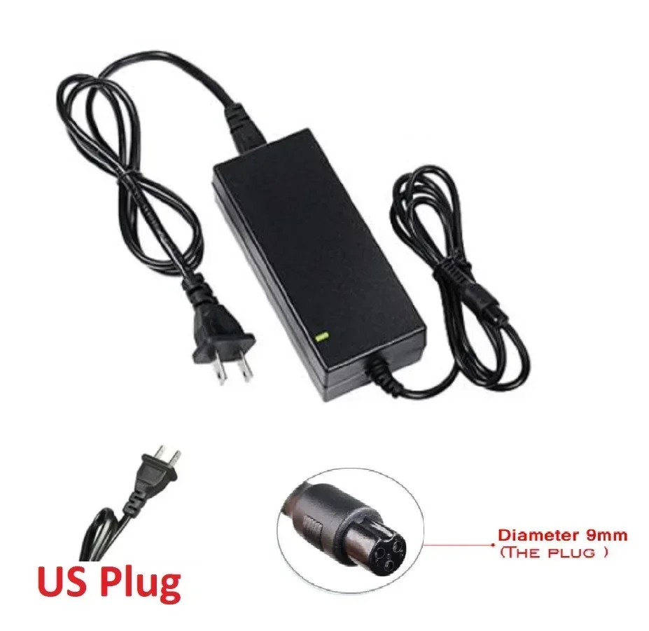 42V 2A Universal Lithium Battery Charger For 36V 2A Hoverboard Self-Balancing Scooter 100-240V AC Power Supply Adapter US