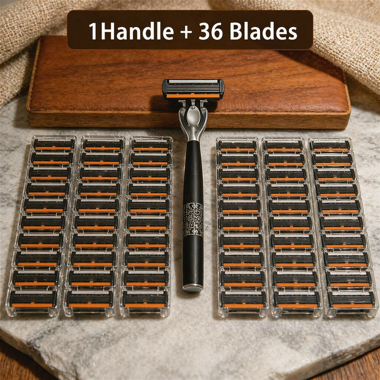 

The anti-slip handle of the men's razor is sharp and the blade is smooth and seamless without any pain. It's a must-have for men