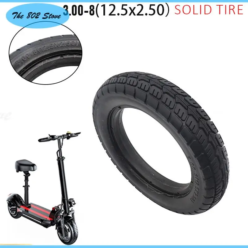 

High quality 3.00-8 12.5x2.50 non inflatable solid tire suitable for electric scooters