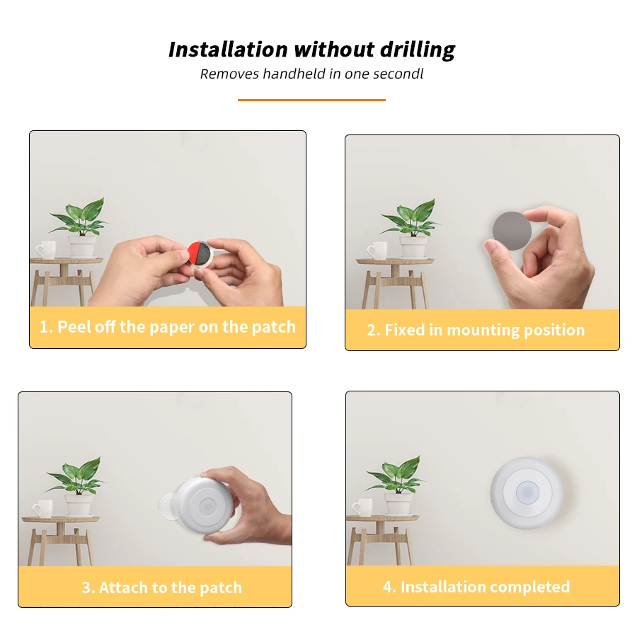 LED Motion Sensor Night Light, USB Recarregável, Lâmpada para Cozinha, Armário, Roupeiro, Escada, Sem Fio, Armário