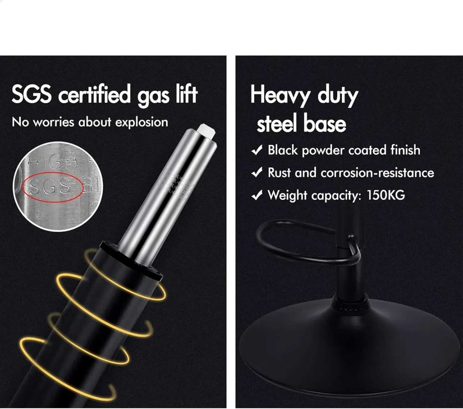 مجموعة مقاعد بار مكونة من 2 مقاعد مطبخ قابلة للتعديل، مقاعد دوارة للبار، كرسي طعام من القماش في ارتفاع المقعد 62-83 سم مع فلو #6