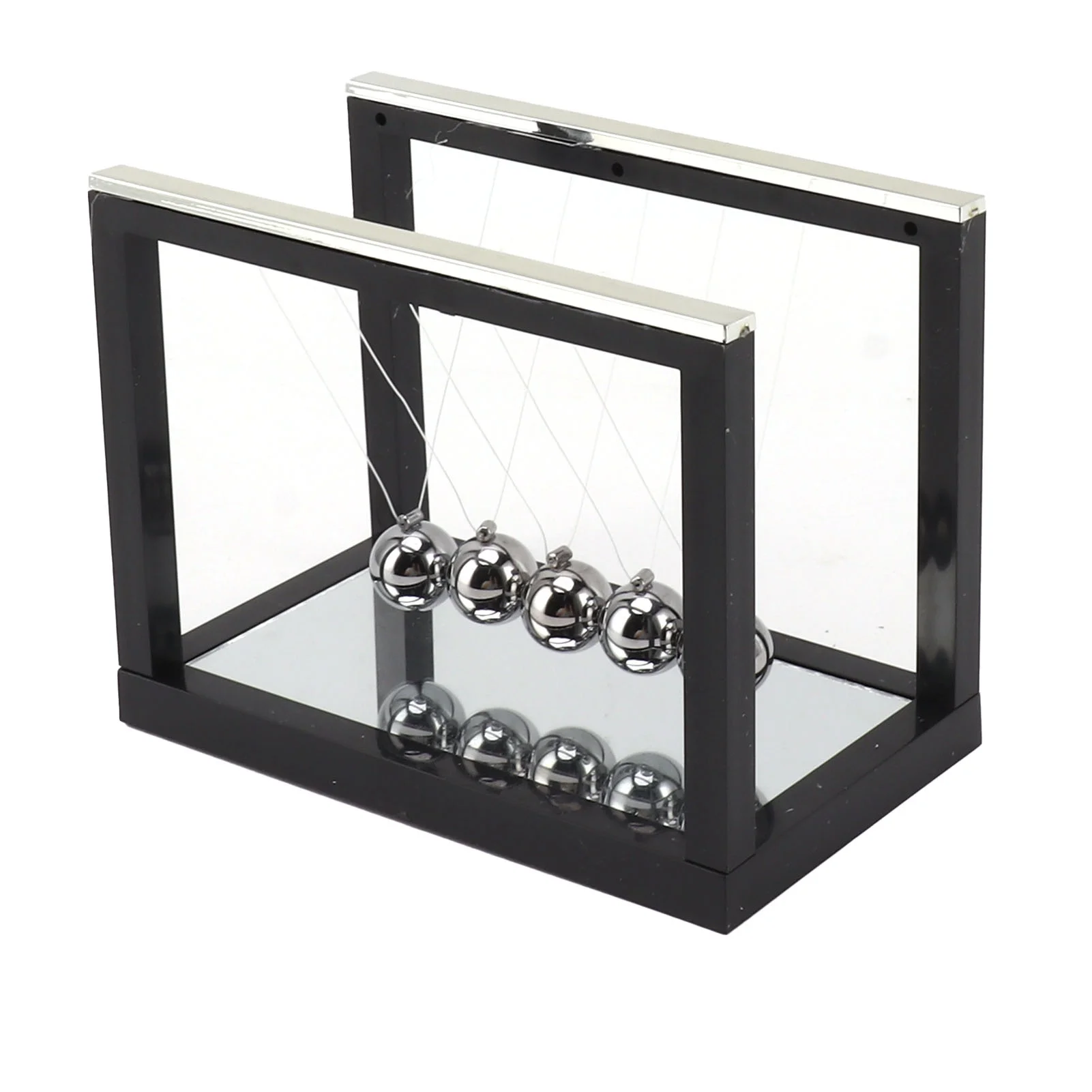 E5 Newton Cradle Balance Balls Stainless Steel Balance Balls Bottom Mirror Stress Reliefswing Balls Kids Desktop Decoration Toy