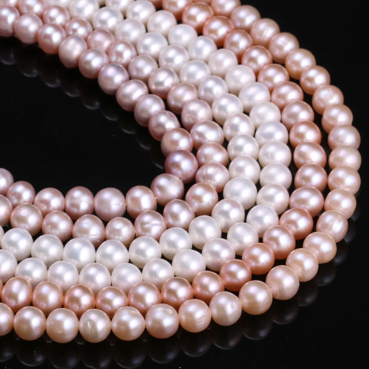 6-7mm AAA Potato Shape Pearls Bead High Quality Natural Freshwater Pearls Spacer Beads for Jewelry Making DIY Necklace Accessory