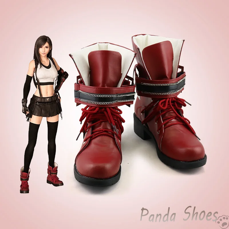 

Game Final Fantasy Tifa Cosplay Shoes Anime Game Cos Comic Cosplay Costume Prop Shoes for Con Halloween Party