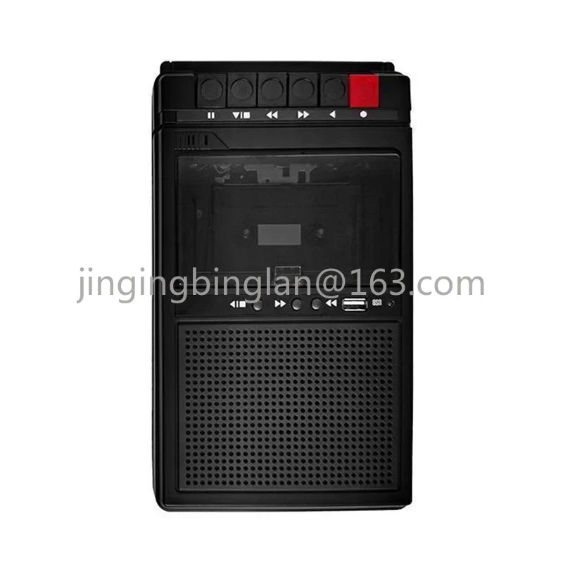 Portable Cassette Recorder Nostalgic Retro Portable Tape Player Walkie-Talkie Player Recorder and Playback All-In-One