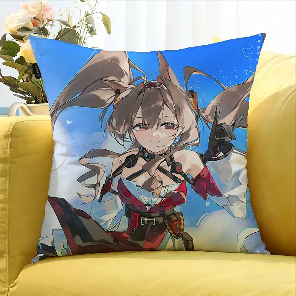 Game A-Arknights-S Angelina Various Sizes Square Pillow Case For Car Home Bedchamber Decor